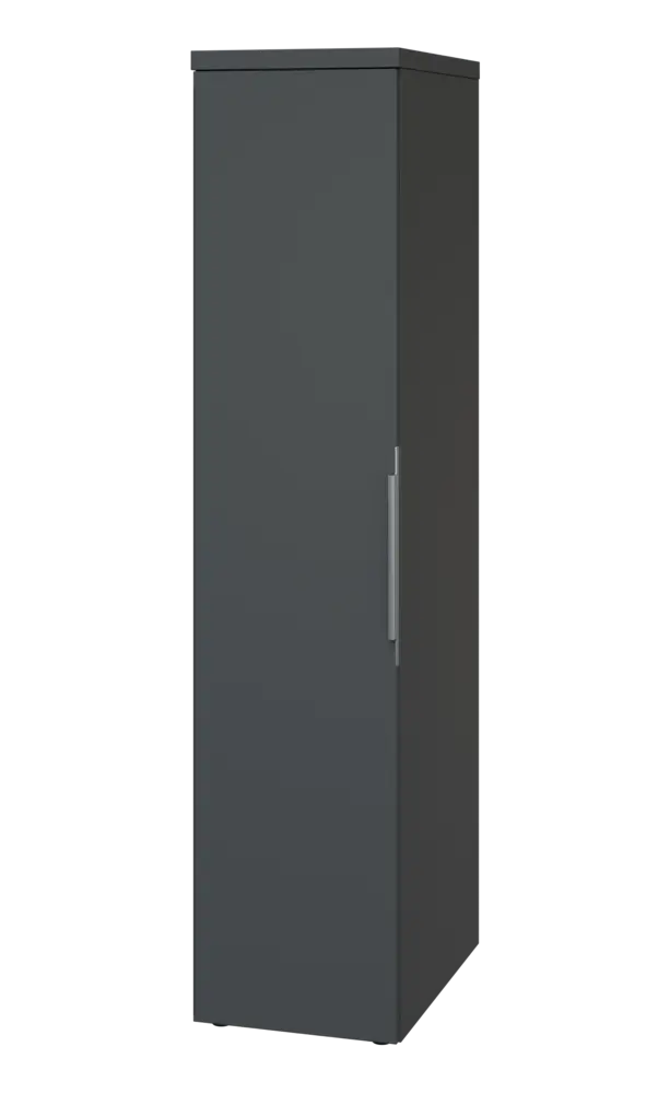 SIST 5 - 42 šatní skříň, 1-dveřová, tyč, levá, 1820x400x600, antracit